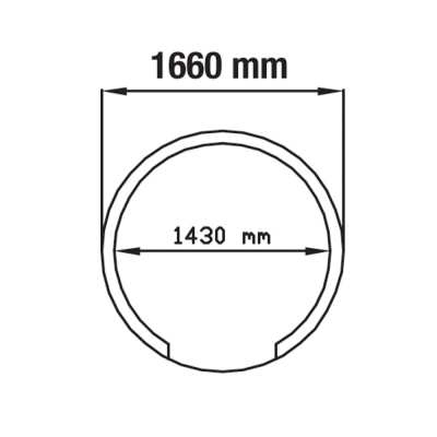 Four à pizzas traditionnel à bois Ø 1450 mm - Démonté FBK-1450